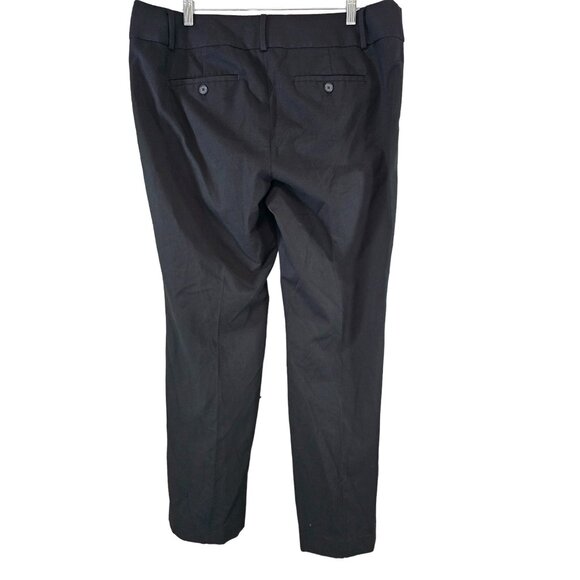 Loft Straight Leg Black Stretch Marisa Trouser Dress Pants Size 14 - Picture 2 of 10